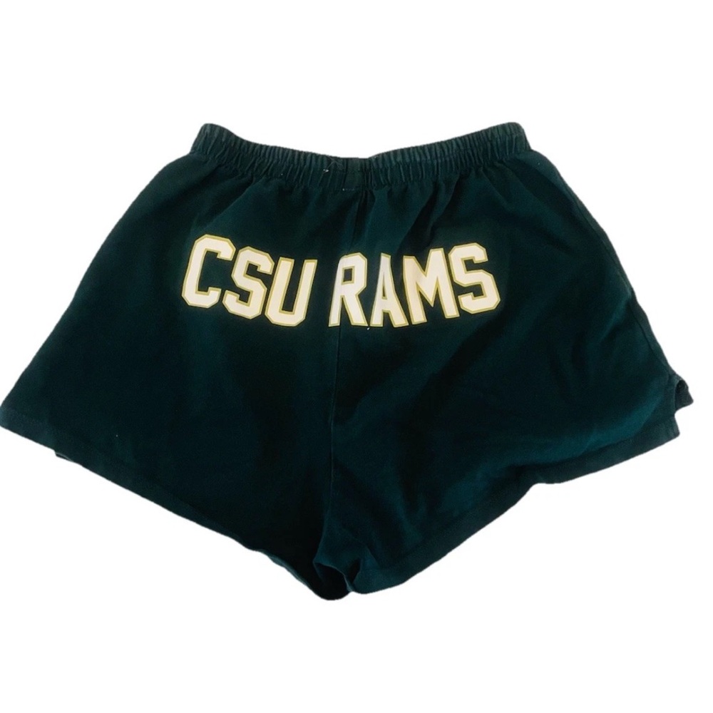 Old School CSU Rams Women’s Green Athletic Shorts Hype Size M Medium